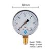 TS-60-6 60mm Large Dial Pressure Gauge 0-6 Bar Water/Gas/Air Pressure Gauge Compressor 1/4'' NPT Bottom Mount