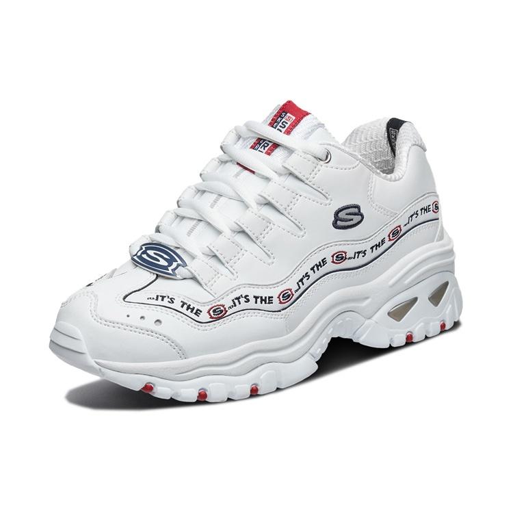 (WMNS) Skechers D Lites Leisure Shoes GS White Women's 13408-WNVR