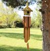 Birdhouse With Wind Chimes Round Seagrass 56x20cm