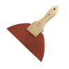 Otsuka Brush Rubber Spatula with Handle, Red, Extra Large