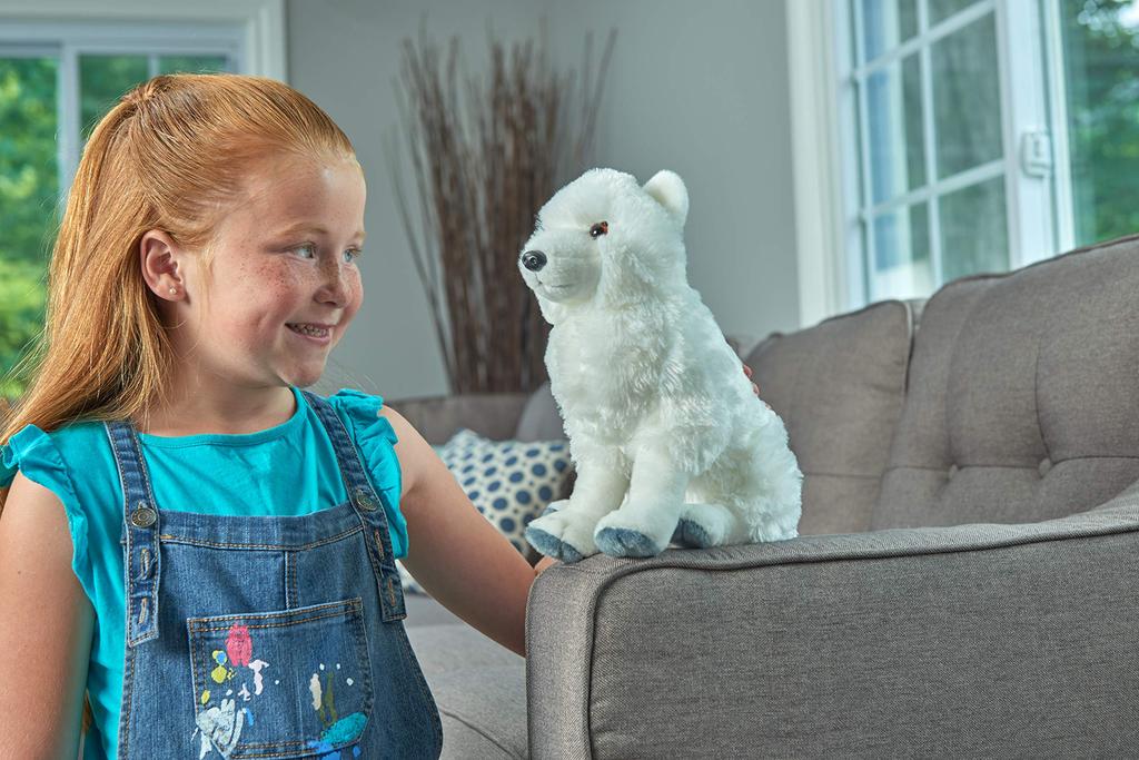 Wild Republic Arctic Wolf Plush Soft Wild W12 X D35 X 20072 Toy, Material, Animal, Gift, Cuddlekins, H28cm,