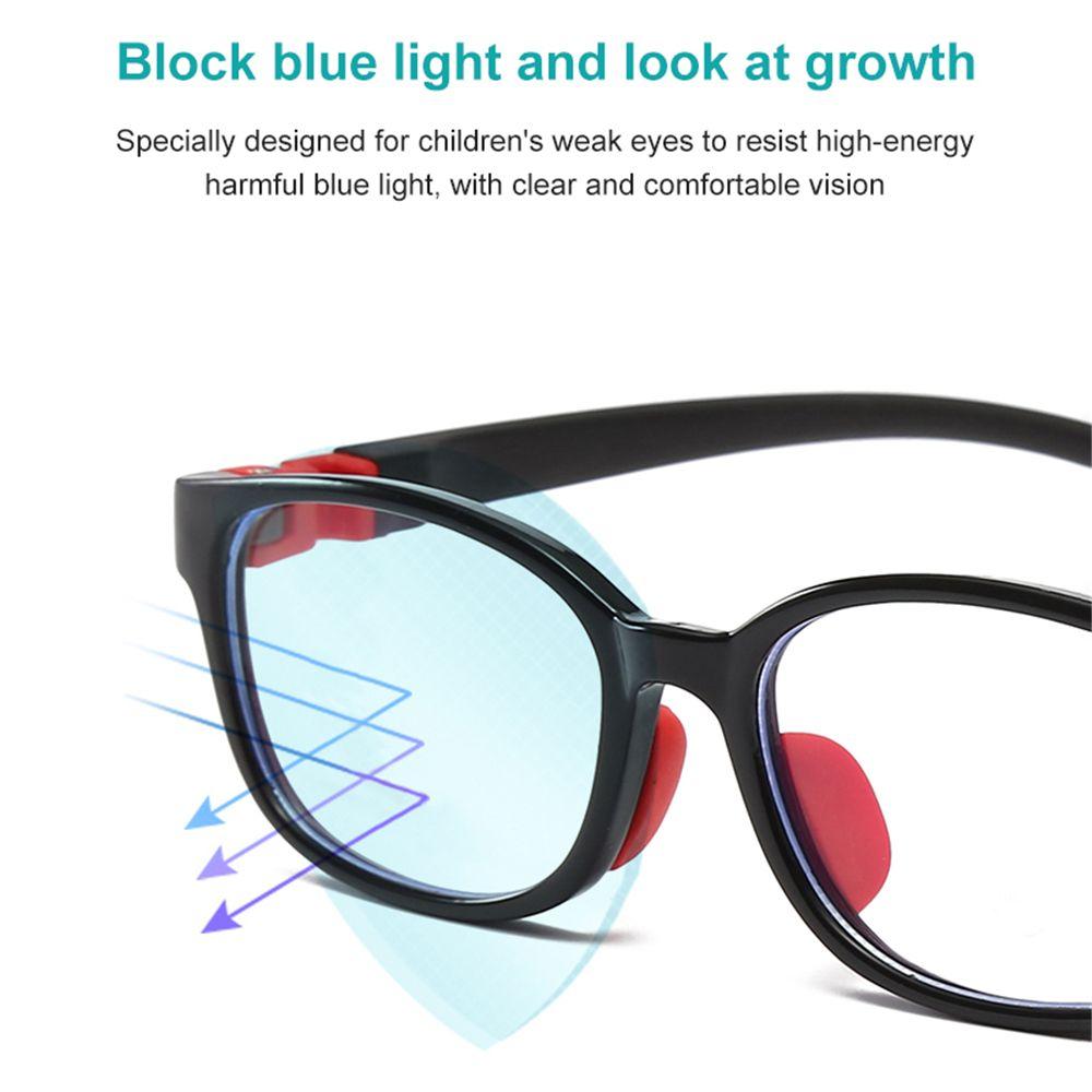 Rays Vision Care Anti-blue Light Glasses Silicone TR Eyewear Soft Frame Goggle Kids Eyeglasses