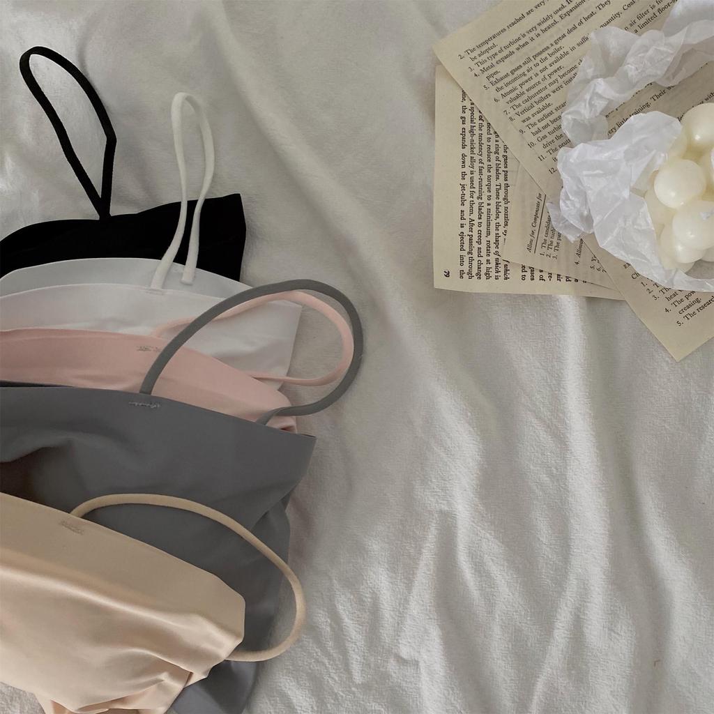 Майка Ice Silk Anti-Exposure с нагрудными вкладышами для женщин – идеальная летняя верхняя и нижняя одежда