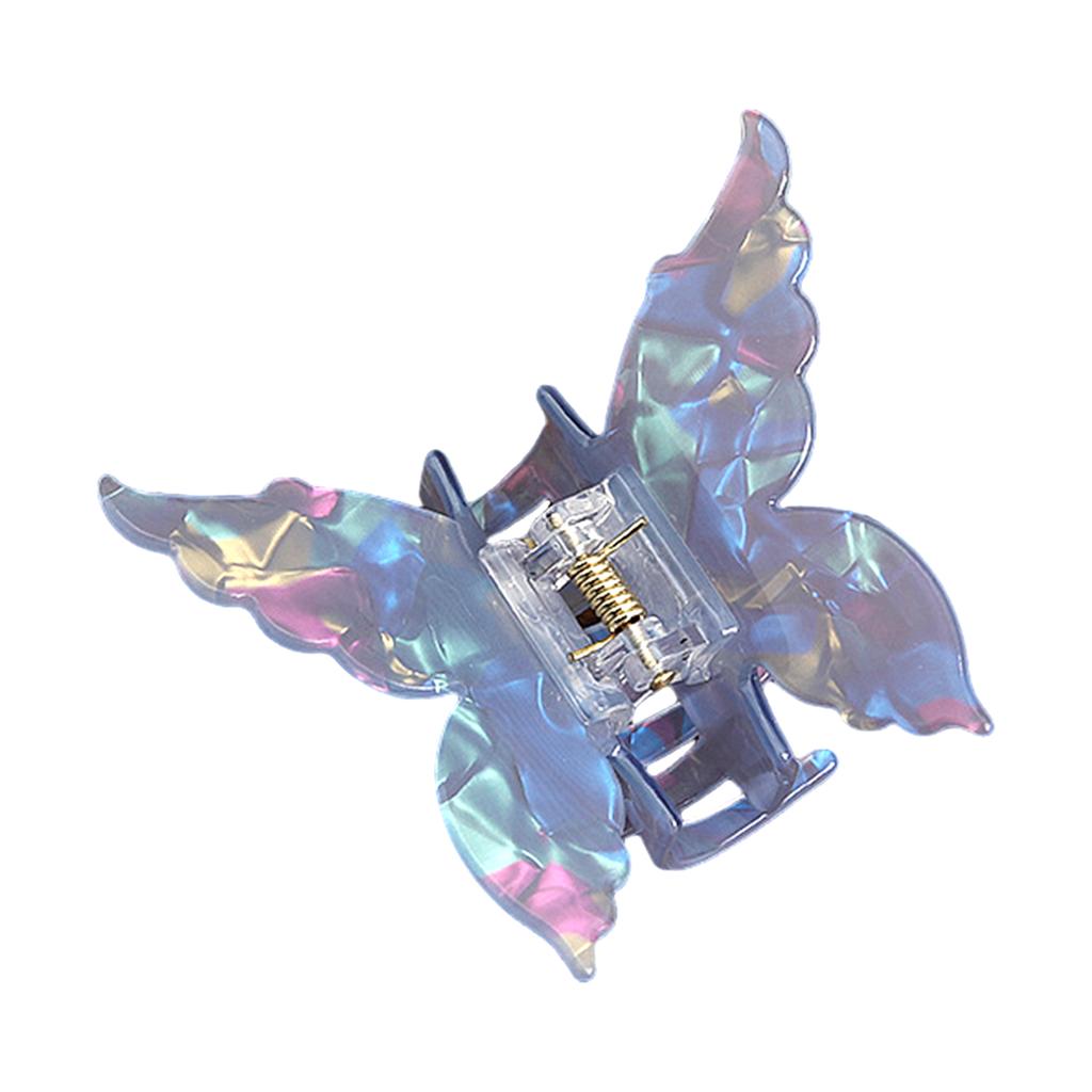 Sweety Butterfly Hair Claw Pearlescent Gradient Shark Gripper For Women Trendy Acetic Acid Hair Clip Girls Hair Accessories