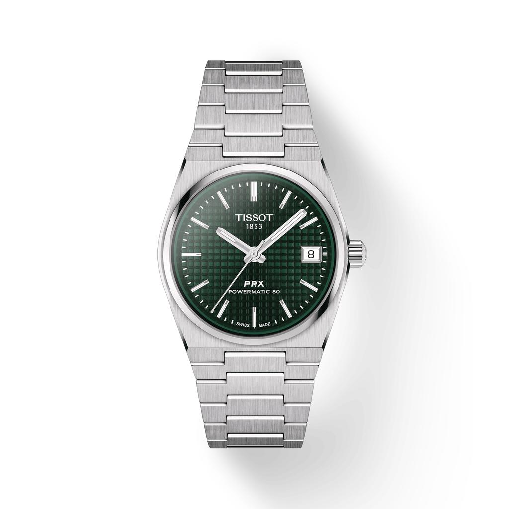 Tissot Мужские модные часы из нержавеющей стали с зеленым циферблатом T137.207.11.091.00