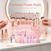 Custom Logo 70Pcs Makeup Brush Gift Set, Cleaning Kit, Cosmetic Bag, Hairband, Wrist Strap, Sponge Eyelash Curler,