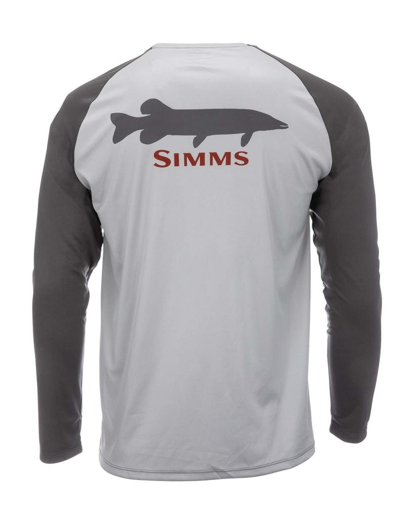 SIMMS camouflage fishing suit Luya long-sleeved crew neck T-shirt men's summer sunscreen suit quick-drying breathable fishing suit