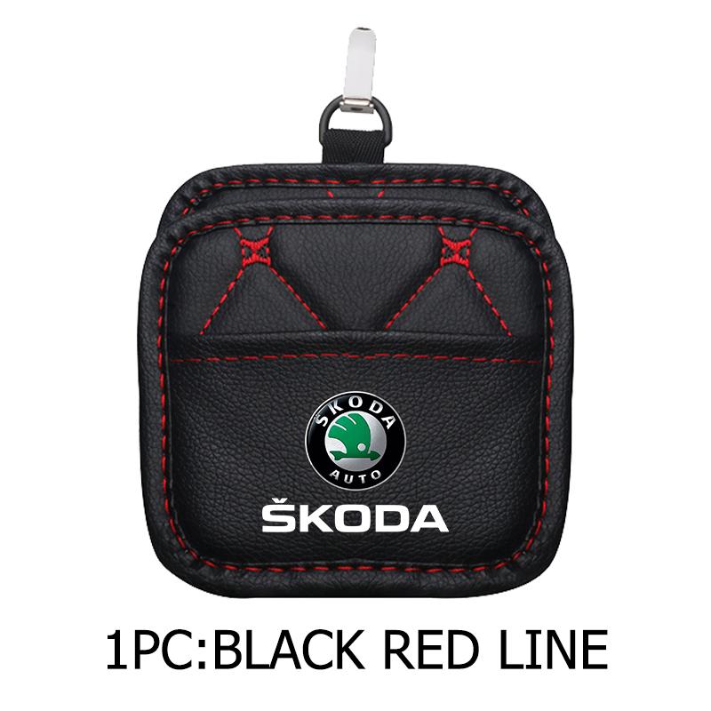rjhwp8 Car Styling Air Outlet Storage Box Phone Glasses Organizer Accessories For Skoda Octavia A5 A7 RS Fabia Superb Rapid Karoq