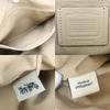 Used COACH Handbag C6841 leather beige Ivory By color