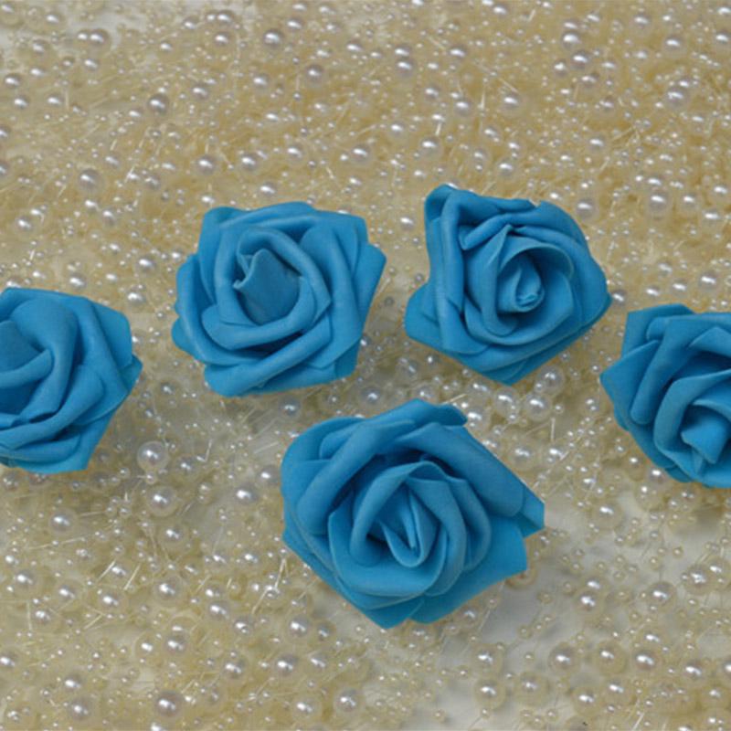 Модный декор для вечеринки, букет искусственных роз, сделай сам, домашний искусственный ПЭ-бутоны для вечеринки, пенопластовые цветы 6 см, свадьба, 10 шт.