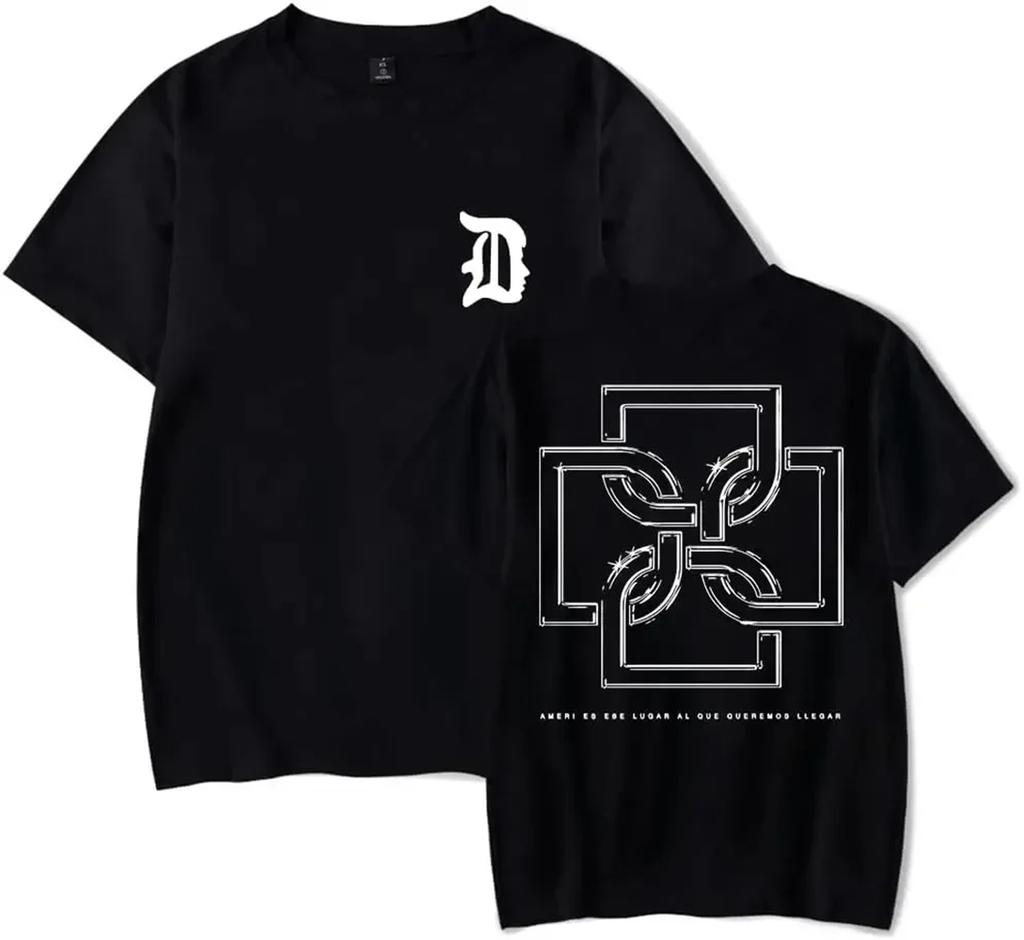 Летняя футболка Санты Duki Merch Футболка с коротким рукавом Повседневный принт Мужская Чистый хлопок Короткий рукав Высококачественная мужская одежда 71811