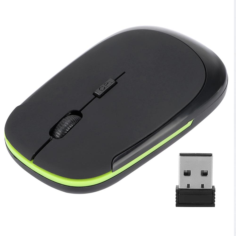 Ultra Thin 2.4G 1200DPI USB Wireless Mouse Ergonomic Optical Positioning Mouse for Laptop