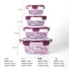 Round Plastic Bento Lunch Box Set - Microwave & Fridge Safe, Sealable Food Storage Containers