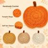Crochet Pumpkin Coasters Halloween Coffee Mugs Mats Cute Knit Cup Mats  Fall Table Decor