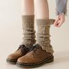 Women's Mid-Calf Y2K Harajuku Knitted Sock Covers for All Seasons with Small Leather Shoes