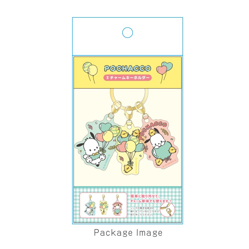 T's Factory Pochacco 3 Charm брелок Pochacco PartyBalloon SR-5546126PB
