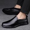 Деловая кожаная обувь Повседневная обувь Туфли-кроссовки Дышащая Для среднего и пожилого возраста Любовь Ленивая мужская обувь
