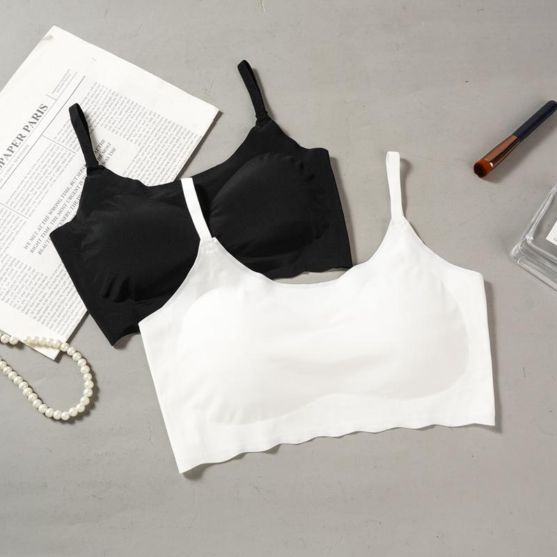 Summer Women Push Up Ice Silk Seamless Bra Padded Underwear Thin Bras Lingerie Bralette