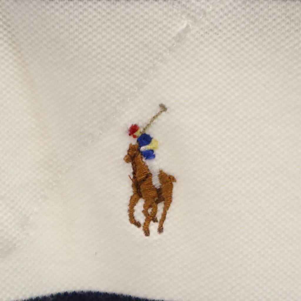 Поло от Ralph Lauren с узором в полоску, с коротким рукавом, CUSTOM FIT, размер L, мужское, б/у