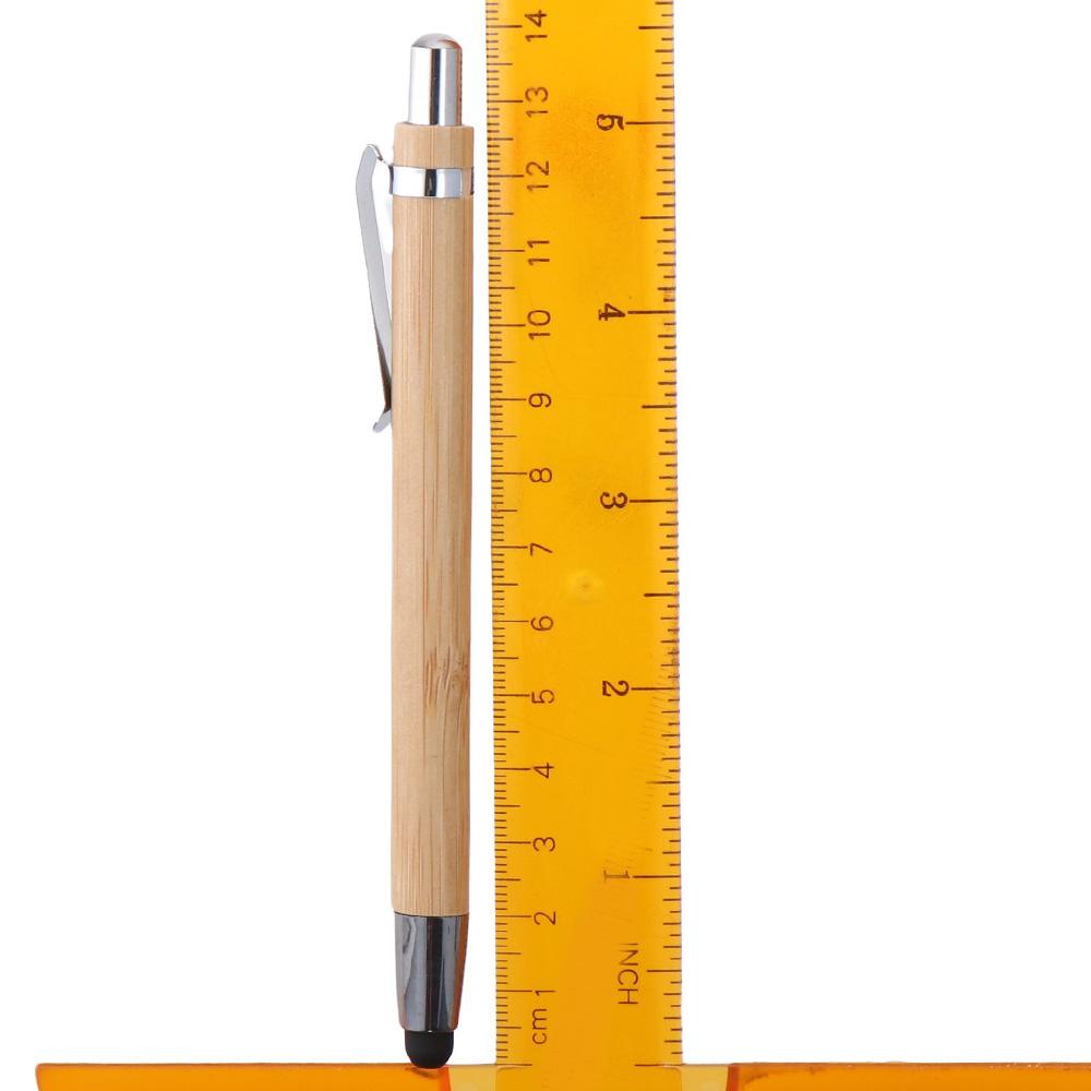 Bamboo Sustainable Pens Black Ink Stylus Touch Pen Упаковка из 5 шариковых ручек для офиса