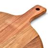 Wooden Pizza Pan with Long Handle Round Multifunction Cutting Chopping Board Vegetable Cake Bread Dessert Steak Meat