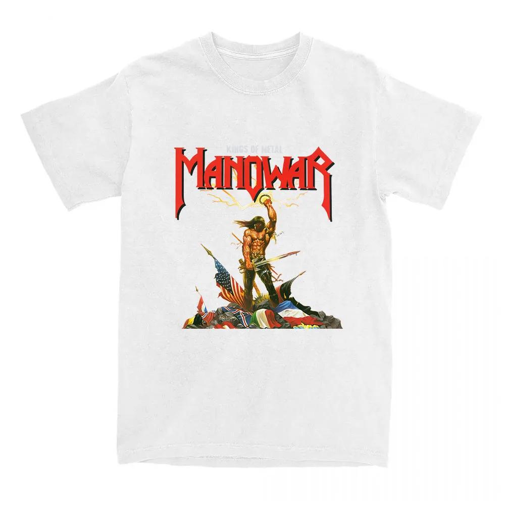 Manowar Футболки с принтом хип-хоп группы Тур The Blood Our Enemies 2025 Футболки с коротким рукавом Женская футболка Женская одежда Графическая футболка