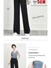 Women's High Waist Wide Leg Pants with Elastic Waist - Black, Loose Fit, Perfect for Spring and Summer