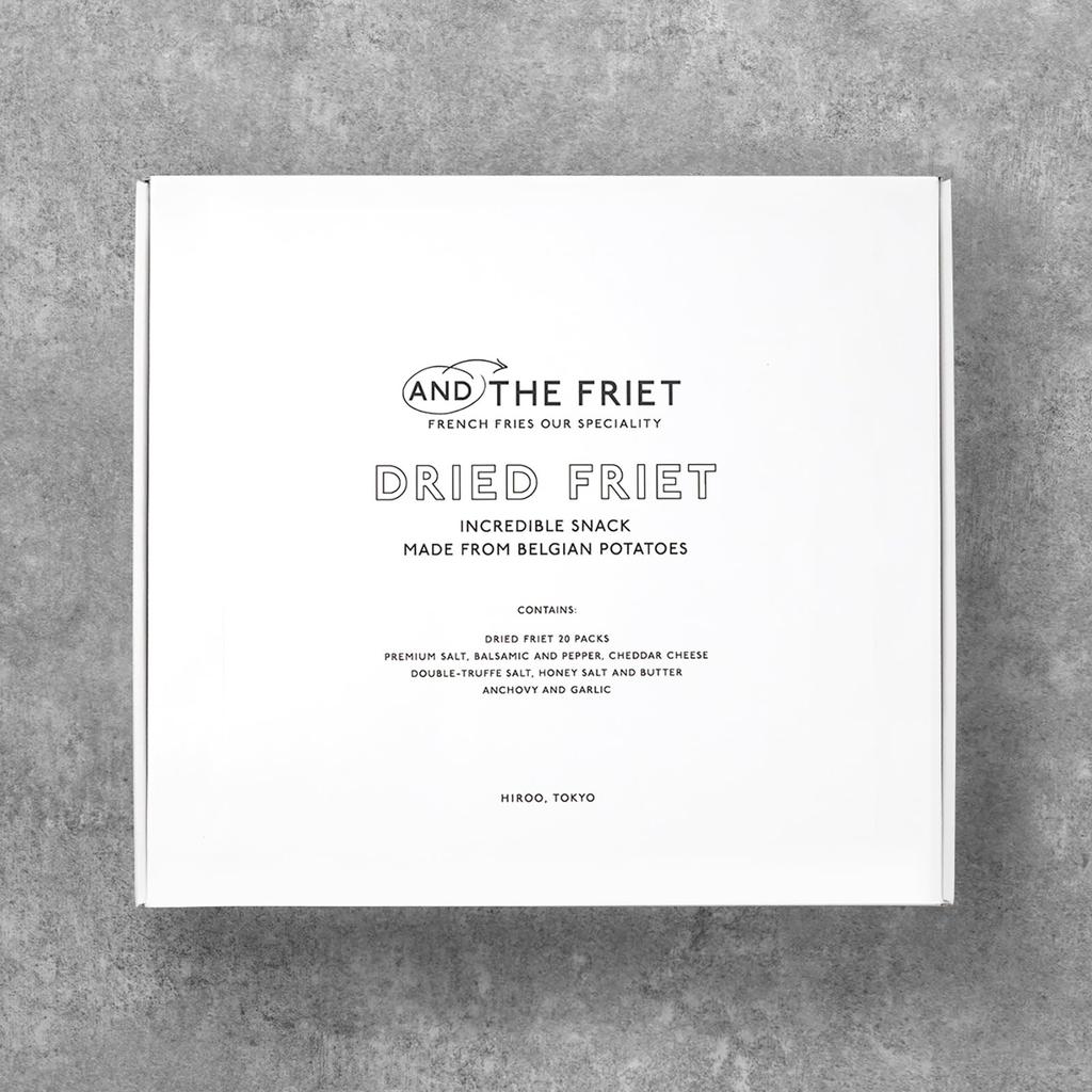 DRIED FRIET Mini 20 Pieces the Frit Dried Gift Box Tokyo Souvenir Potato Chips Western Confectionery Present 20 GIFT BOX MINI Official [And - Frit]