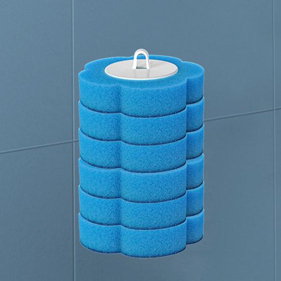 Одноразовый ершик для унитаза, чистящее средство с держателем и 6 сменными насадками для стены