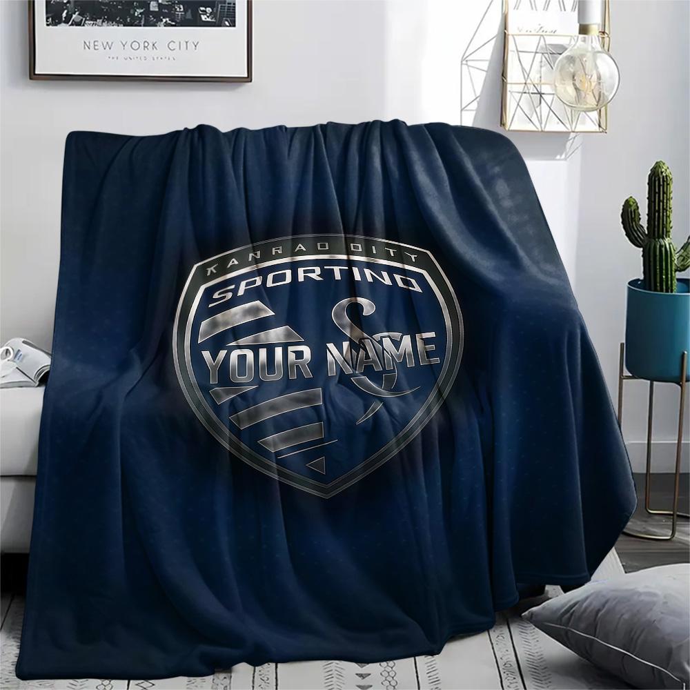 1PC Kansas City Custom Name Patterned Flannel Blanket Suitable For All Seasons For Home Decor Warmth And Comfort Gifts Holiday Present