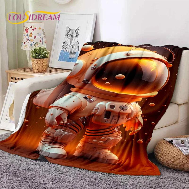 Астронавт Мечта Вселенная Космонавт 3D Космос Мультфильм Мягкие Одеяла, Плед для Пикника Кровати Домашняя Спальня Покрытие Детский Подарок