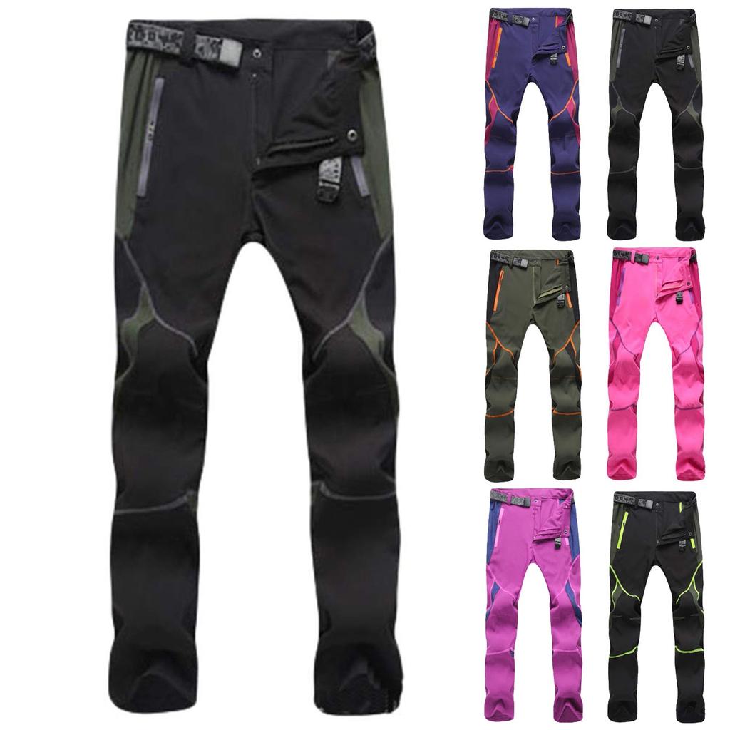 Men Couple Waterproof Windproof Outdoor Hiking Quik Dry Pants Trousers