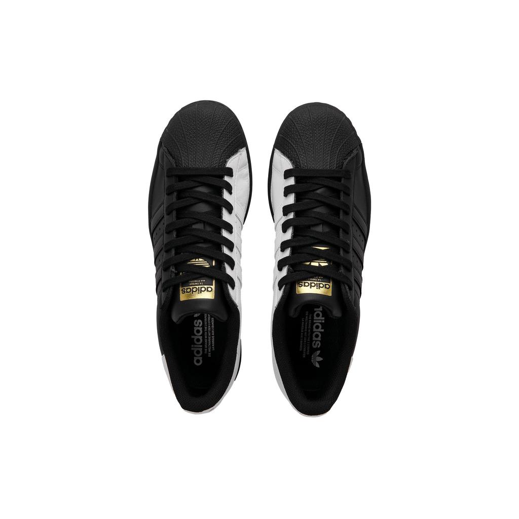 adidas Оригинальные SUPERSTAR Низкие Скейтбордические Кроссовки Унисекс Черный Белый EG4959(Команда990-)
