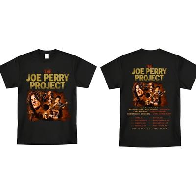 Футболка с датами тура Joe Perry Project 2025, Подарок фанату.