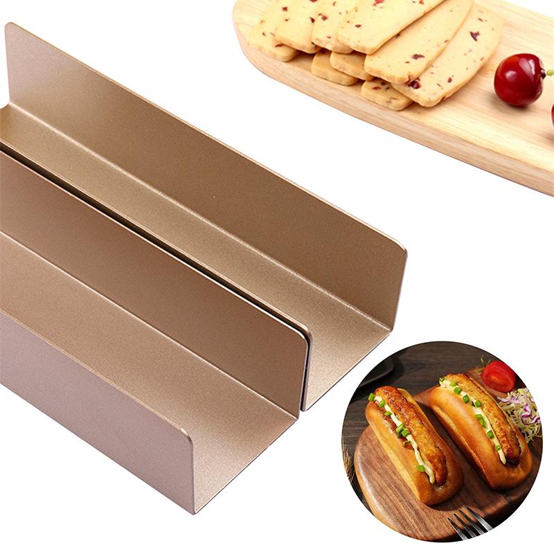 Multifunctional Non-Stick U-Shape Cookie Mold Carbon Steel Non-Stick Diy Pork Chop Bun Mold Rectangle Homemade Bread Mold Cake