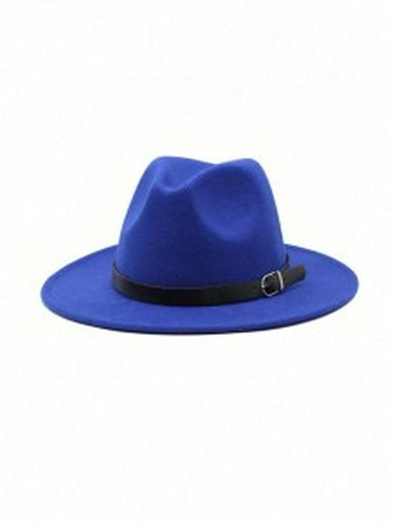 Женская ретро-панама Jazz Fedora с кожаной пряжкой для осени и зимы