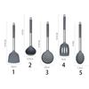 Pan Silicone Gadgets Cooking Tools Tableware Cookware Fried Shovel Turners Soup Ladle Spatula