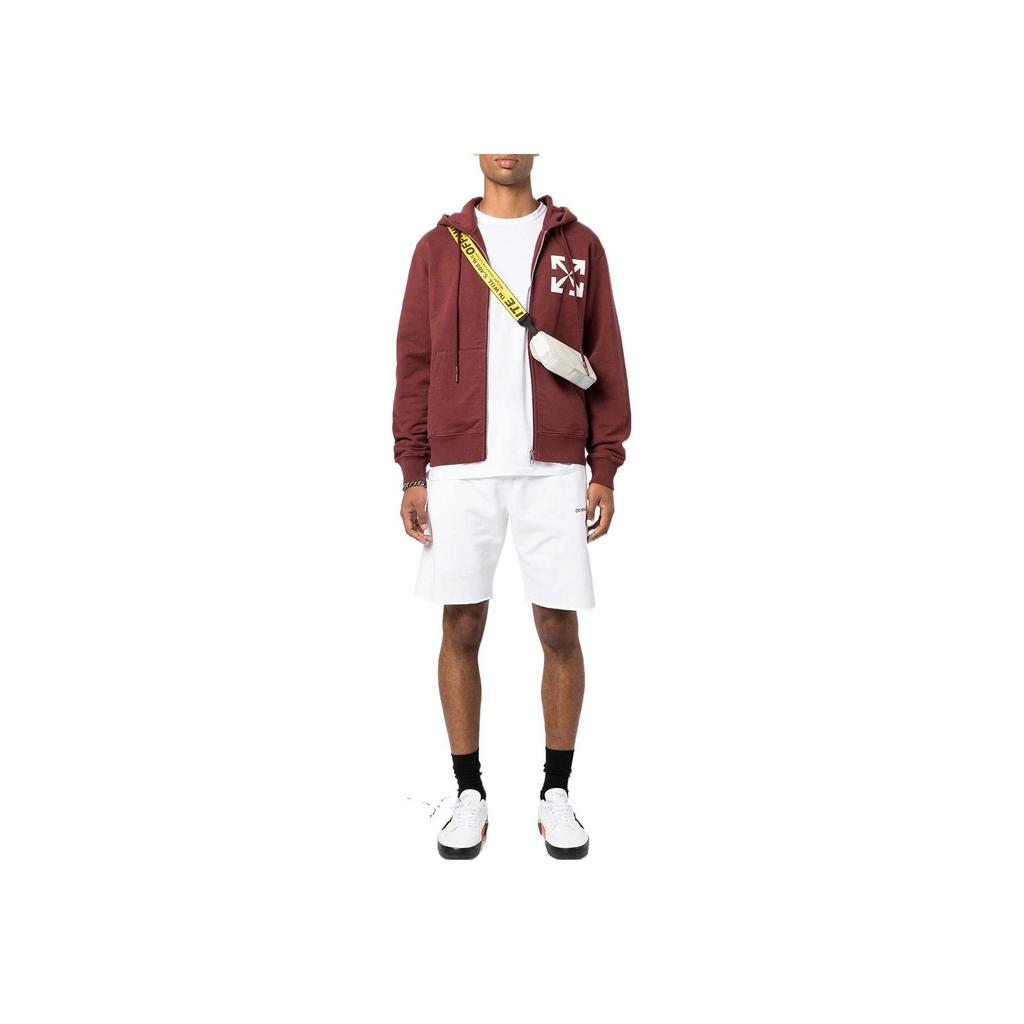 Off-White Single Arrow Pocket Sweatshort White/Black Men Bottoms