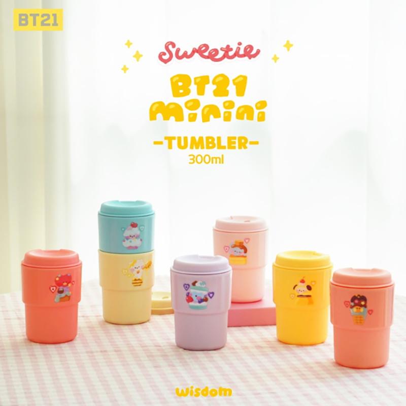 BT21 Стакан Minini SWEETIE, 300 мл, горячая и холодная вода
