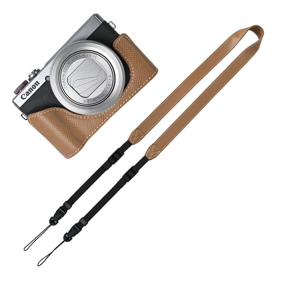 G7X2 G7X3 PU Получехол для камеры для Canon PowerShot G7X Mark II III Крышка с отверстием для аккумулятора с ремешком