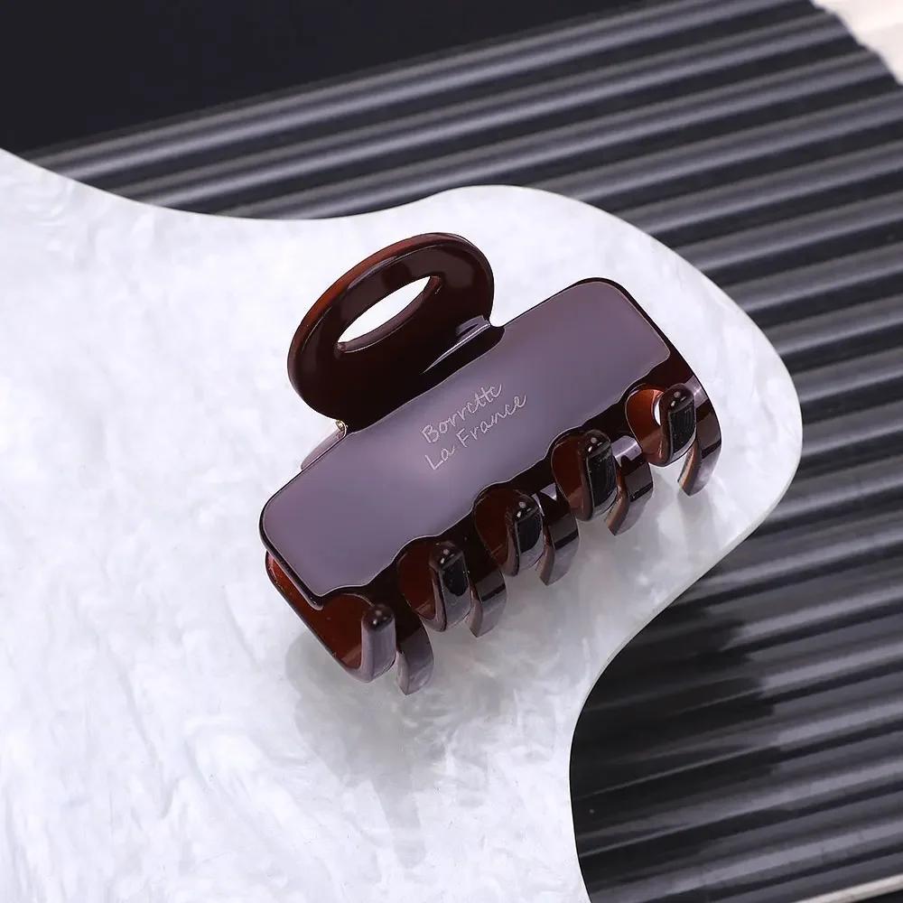 Korean Fashion Acetate Hair Claw Clips for Women Girls  New Geometric Clamps Grab Headwear Bath Shark Clip Hair Accessories