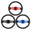 13-дюймовый автомобильный руль PU стильный вид ударопрочный улучшенный захват простая установка гоночный руль