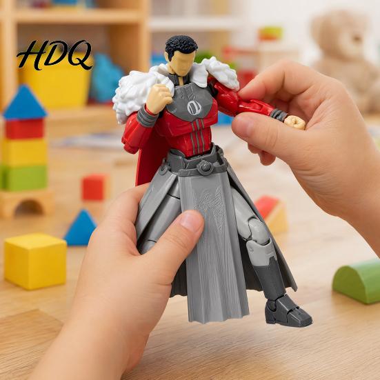 Подвижная фигурка, 3D-печатная фигурка, модель мультяшного персонажа для самостоятельной сборки, многосуставная подвижная кукла-робот, манекен, украшение, коллекционный подарок для