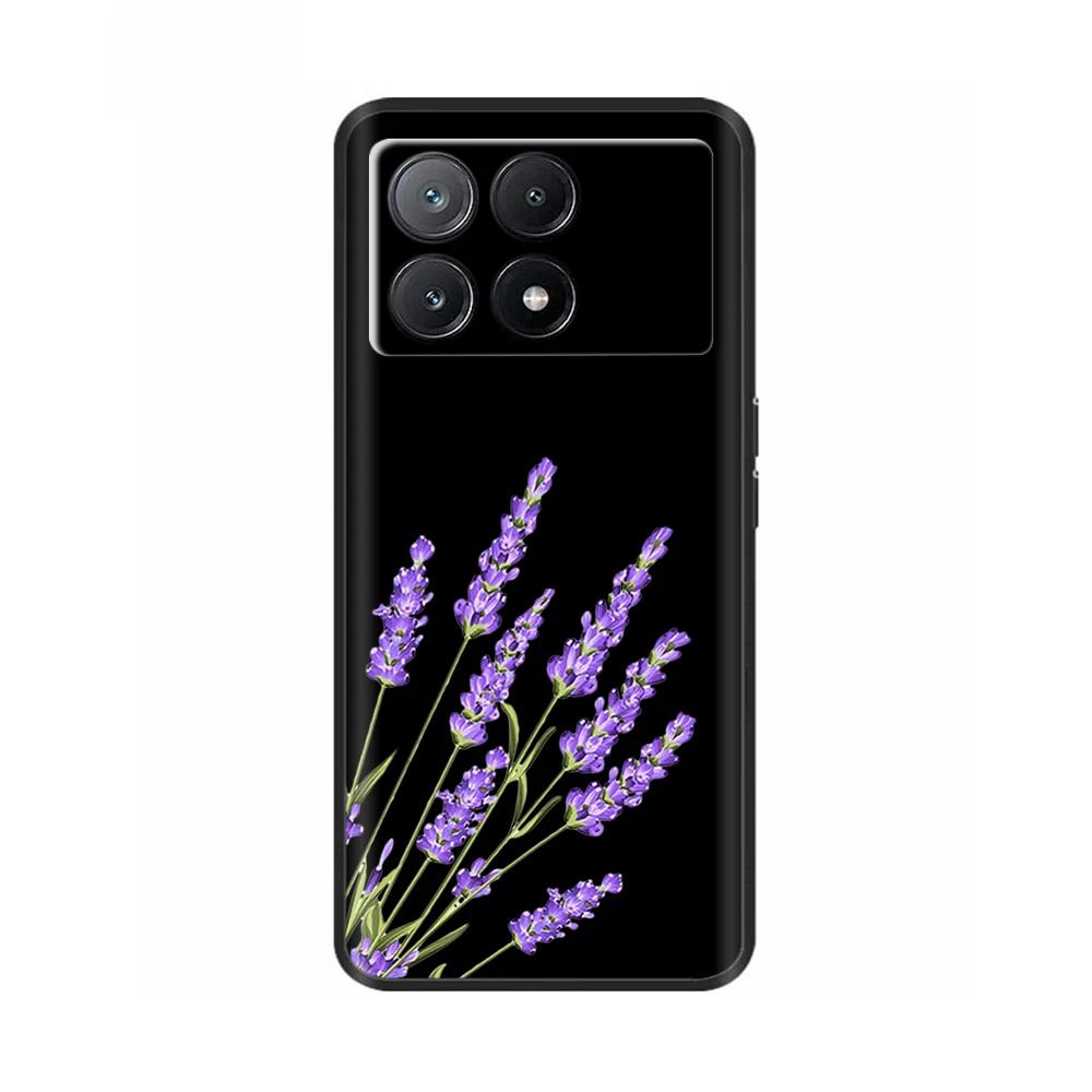 Чехол для телефона Poco X6 Pro Задняя крышка для Poco X6 Neo Pocox6 Pro 5G Мягкий черный силиконовый бампер Ударопрочный защитный корпус Чехлы