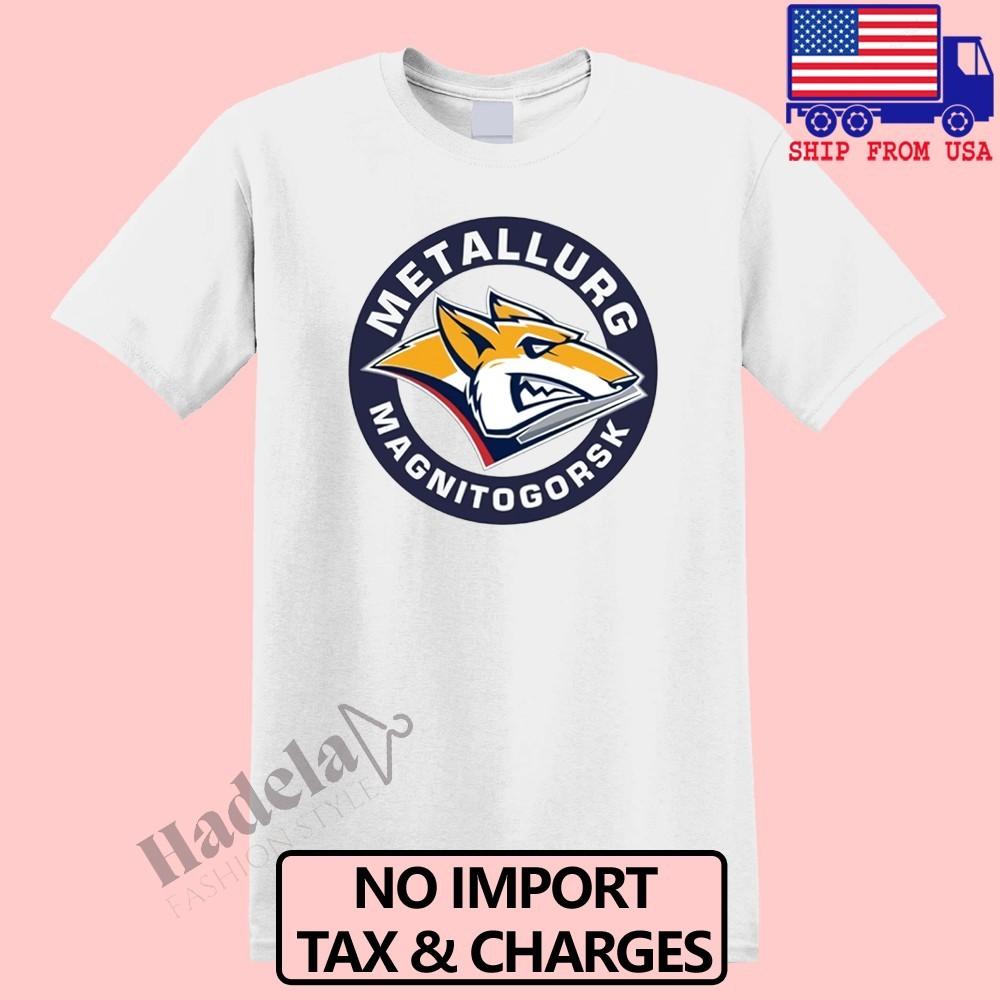 Metallurg Magnitogorsk Khl Russian Professional Hockey Men's White Size S-5XL