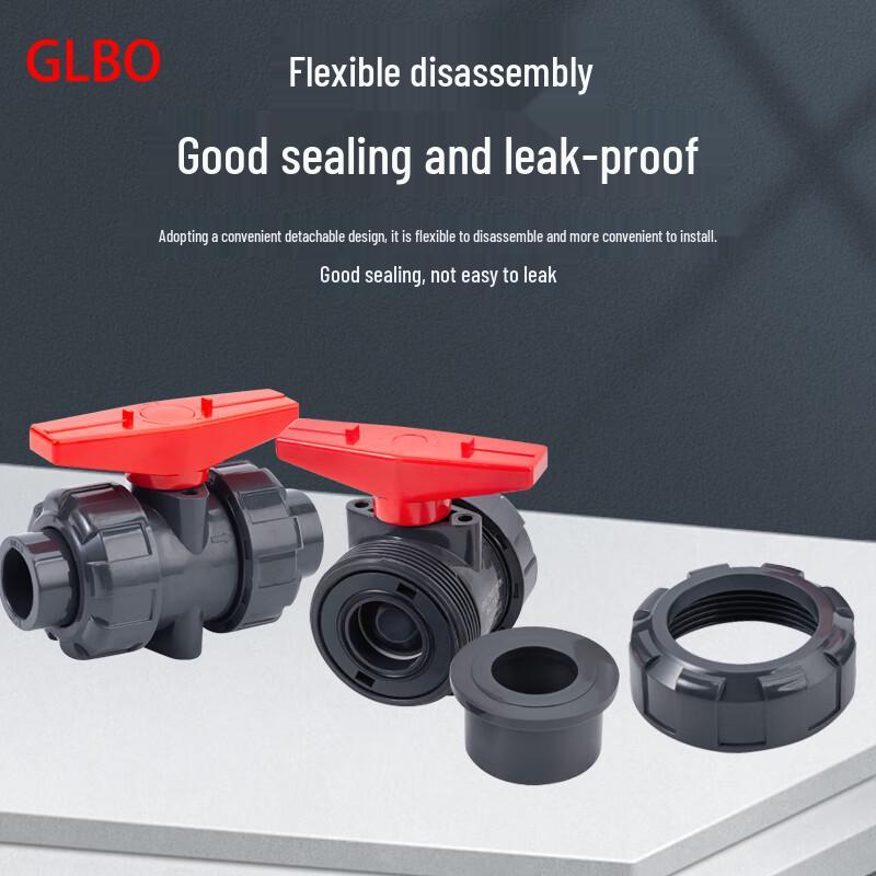GLBO UPVC Double Union Ball Valve
