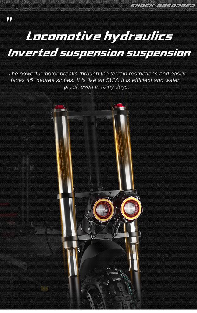 S3 Boyueda11inch 6000W Watt Off-road Tyre Electric Scooter 100km Range 60v Adult Twin Engine Electric Scooter Aluminium