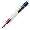 Перьевая ручка Twsbi Diamond 580 RBT, прозрачная, синяя/красная, M7446070 - F