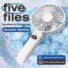5-Speed Wind Charging Fan Handheld Desk Fan Portable Mini Fan With Phone Holder