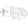 Tunnel Tent Olive Green 400 x 260 x 200 cm Polyester and Steel